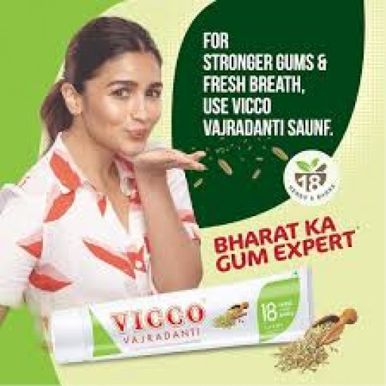 Vicco Vajradanti Ayurvedic Herbal Toothpaste for Strong Teeth & Gum(Pack)