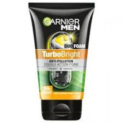 Garnier Men, Face Wash, Brightening & Anti-Pollution, TurboBright Double Action, 100 g