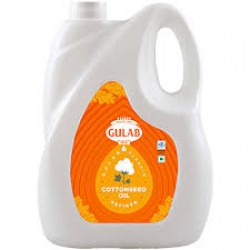 Gulab Oils Refined Cottonseed Oil, 4.35 kg Can