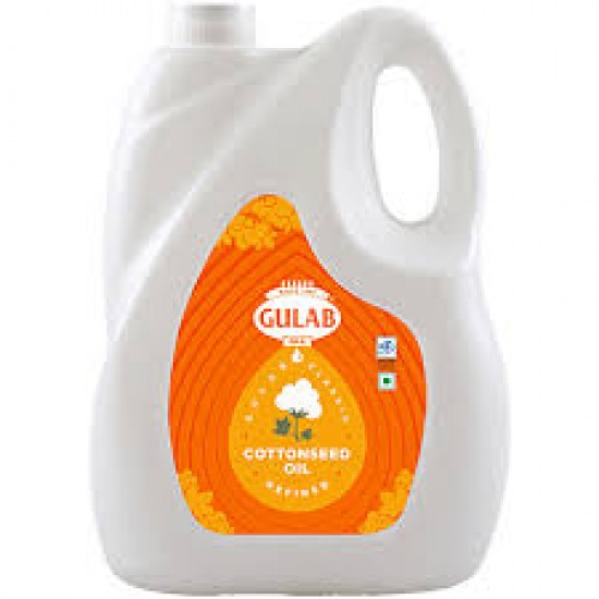 Gulab Oils Refined Cottonseed Oil, 4.35 kg Can