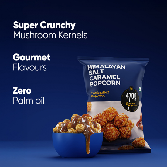 4700BC Himalayan Salt Caramel Popcorn, Gourmet