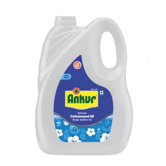 ankur cotton seed oil  5 ltr