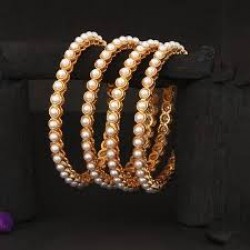 Aatmana pearl studded bangle s