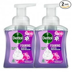 Dettol Orchid & Lily Foaming Handwash Pump 250ml (Pack of 2)