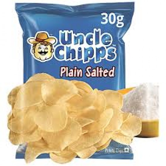 Uncle Chipps Plain Salted Potato Chips(Pack)