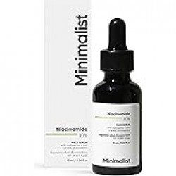 Minimalist 10% Niacinamide Serum with Zinc – Reduces Acne Marks, Controls Oil & Minimizes Pores | Vitamin B3 for Blemish-Free, Clear Skin | For Oily & Acne-Prone Skin (10 ml)
