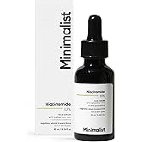 Minimalist 10% Niacinamide Serum with Zinc – Reduces Acne Marks, Controls Oil & Minimizes Pores | Vitamin B3 for Blemish-Free, Clear Skin | For Oily & Acne-Prone Skin (10 ml)