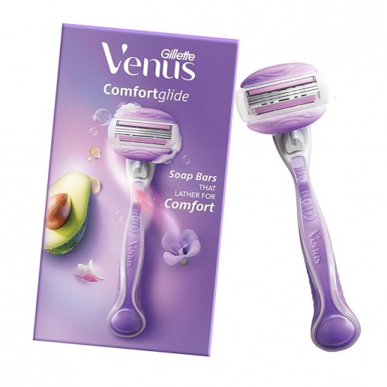 Gillette Venus Comfortglide Hair Removal Razor for Women with Avocado Oils 
