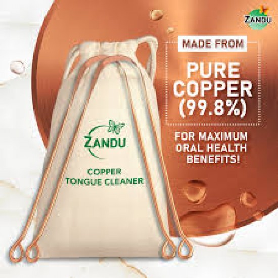 Zandu Copper Tongue Cleaner