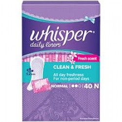 Whisper Daily Liners Clean & Fresh Panty Liners (Pack)