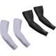 Xtrim UV Tan Protection Arm Sleeves - M (Grey)(Pouch)