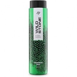 Wild Stone Hydra Energy Talcum Powder for Men, 400gm, Refreshing Perfumed Deodorant Talc with Hydrating Energy, Enjoy an Odour-free Active Lifestyle